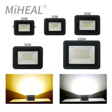 호환 110V/220V LED 산업용 조명 10W 20W 30W 50W 공장 작업장 차고 IP68 램프 광산 투광, 05 10W, 04 cold white - 220V