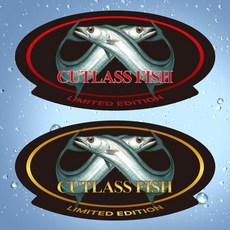 낚시스티커-갈치스티커-칼치스티커-태클박스 스티커-쿨러 스티커-낚시 어종스티커, 5cm, 레드