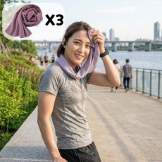 더모은 3초 흡수 쾌속 건조 스포츠타올, 3개, 연핑크
