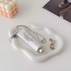 몽벨르 인테리어 물결 악세사리 트레이, 화이트