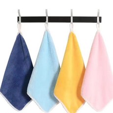 超強吸水純棉擦手掛巾：兒童寶寶速乾擦手巾，家用掛式毛巾, 1個, 【特惠款】.1條裝,卡通玩偶【31CM*31CM】