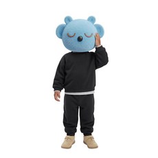 ZARA 베이직 스웨트셔츠 및 조거 팬츠 세트 - 다크 납색 4174502835