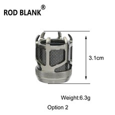 로드 블랭크 알루미늄 릴 시트 너트 후지 KDPS16 # 후드 캡 빌딩 구성 요소 DIY 수리 액세서리 1 개, 02 Option 2