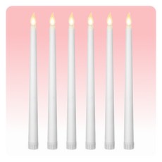 불멍 양초 꺼지지않는 가짜 스틱초 전자초 조명 캔들, 크림