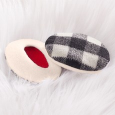 隔音耳套 睡覺專用搖粒絨單耳 保暖 耳罩 無髮箍耳捂 男女搖粒絨耳罩 秋冬季耳套 防凍護耳神器 無間耳套 分體獨立耳罩, 黑白格子【保暖-防噪音】, 1個