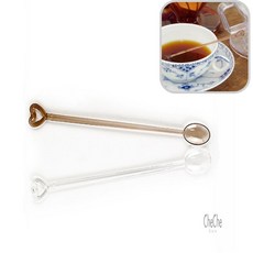 티스푼 20개입 일회용티스틱, 브라운