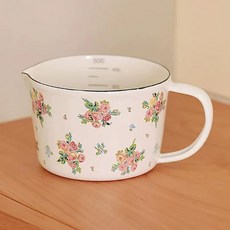 픽유아 법랑용기 법랑 주전자 다용도 계량컵, Y. 결함이 있는 500ml 프랑스 계량컵