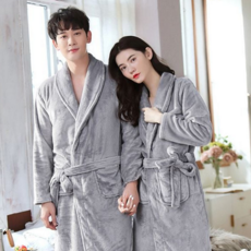 극세사 가운 부드러운 따뜻한 목욕 겨울 가운 웨어 커플 호텔 수면