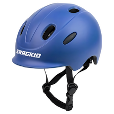 SWAGKID D3 兒童安全帽，頭圍可調節，通過BSMI認證，直排輪滑步車適用, D3藍,XS號（45-50cm）