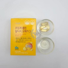 혈관 건강 깨끗한 오메가3 콜레스테롤 중성지방 초임계 클린 알티지 rtg 오메가 건조한 눈에도 좋은 30캡슐 1개, 1박스, 30정