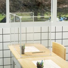 밀 아크릴 가림막 다기능 삼면방호 가림막 학교 회의실 비말차단