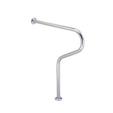 【海夫健康生活館】裕華 不鏽鋼系列 亮面 M型 馬桶扶手 70x75cm 雙包裝(T-044), 1個