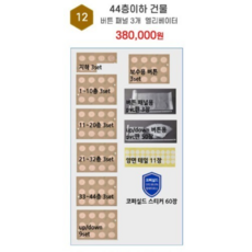 주식회사 골드밸런스 [44층이하] 버튼 패널 3개 엘리베이터 DIY킷