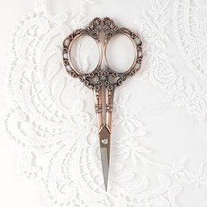 빈티지 가위 엔틱 자수 소품 공예용, 브론즈, 1개