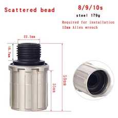 쿠쿠스토어 NOVATEC MTB 프리허브 리어 바디 8/9/10/11 속도 키트 볼 베어링 티타늄 마운틴로드 자전거 부, 08 Scattered bead 10S