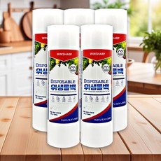 윈샵 일회용 비닐 위생 롤백 200매, 대(L), 200개입, 5개