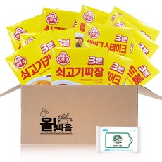 오뚜기 3분 쇠고기카레 3개 + 쇠고기짜장 3개 + 햄버그스테이크 3개 + 미트볼 3개, 1세트