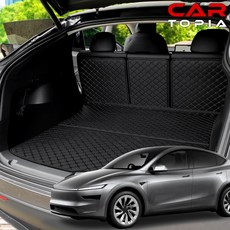 카토피아 2026 테슬라 모델Y 주니퍼 트렁크매트 차박매트 트렁크 보호 용품, 올블랙 ALL BLACK, 일체형