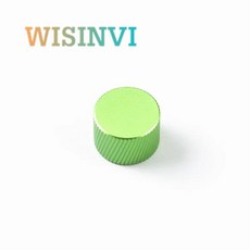 2PCS 알루미늄 합금 손잡이 전위차계 인코더 기계식 키보드 스피커 볼륨 기타베이스 금속 꽃/D 모양, Flower Shaped, green