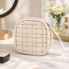 위빙픽 미니 트위드 메이크업 화장품 파우치