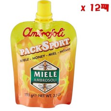 Ambrosoli 엠브로스오일 팩스포츠 허니 100g 12개
