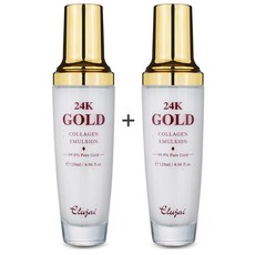 1+1 엘루자이 24K 골드 콜라겐 에멀전 로션 120ml, 1세트