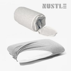 국내산 휴대용 낮은 캠핑 베개 여행용 쿠션 베개, 1세트