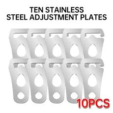 1-20개 차양 스트럿 미끄럼 방지 스테인리스 스틸 고정 버클 야외 바람줄 버클 조절 로프 액세서리, 06 10 Packs