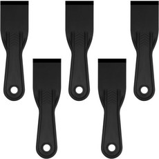 스크래퍼 껌칼 퍼티 나이프 5 PCS 플라스틱 2인치 유연 페인트 스크레이퍼 도구로 건식 벽체 도장 세트 패치 블랙