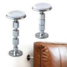 YHLOJIX 2PCS 조절 가능한 나사산 침대 프레임 흔들림 방지 도구 벽 보호 기능이 있는 프리미엄 헤드보드 스토퍼 소파용 간편한 설치 삐걱거리는 캐비닛(1.3인치-4.31