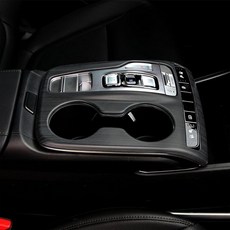 Amzcar Central Console Gear 시프트 패널 프레임 트림 커버 현대 투손 2022-2024 액세서리와 호환 (탄소 섬유 패턴), 나뭇결