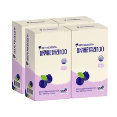 미국산 A등급 통째로 갈아만든 블루베리 퓨레 100%, 4박스, 280ml