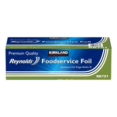 科克蘭 Kirkland Reynolds 抽取式鋁箔紙 食品級鋁箔單張 500張 RK721, 500個, 30.48cm