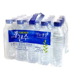 일화 광천수 무라벨 500mL X 20페트 1박스 생수 물 먹는샘물