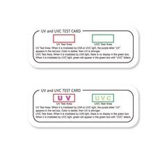 築光坊 UVA UVC 紫外線測試卡 254nm滅菌燈檢測卡 快速檢測紫外線強度, 1個, UVA UVC 紫外線 測試卡