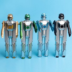 創意文具可卡通摺疊機器人造型中性筆學生用個性搞怪筆黑色0.5mm, 1個裝, 四色隨機:0.5mm