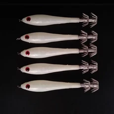 Balleo 오징어 지그 헤드 소프트 루어 문어 워블러 낚시 태클 잉어 낚시 플라이 낚시 크랭크 베이트 10cm6.2 로트 당 5 개, 01 02