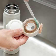 보온병 뚜껑 고무패킹 미니 세정 솔