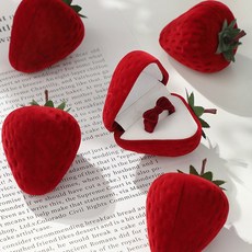 제나온 스트로베리 딸기 쥬얼리 반지 박스 케이스