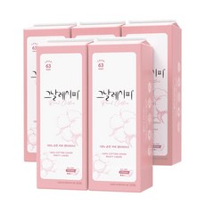 그날레시피 순면100% 팬티라이너, 롱, 63개입, 5개