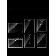 자석 부착식 A4 아크릴게시판 부동산 정보 안내판, 6. 싱글 가로형 식 A5