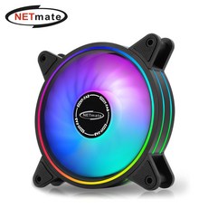 (Netmate) ARGB PWM 120mm PC 케이스쿨러(블랙) ddo+22404EX, 본상품