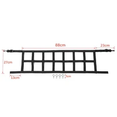 스즈키 짐니 JB64 시에라 JB74W 2019 자동차 트렁크 화물 그물 커버 보관 가방 다기능 정리 액세서리, Black, 1개