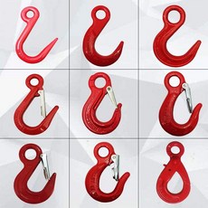 대형 개방형 회전식 철제 G80 리프팅 후크 대형 개구 5.4t