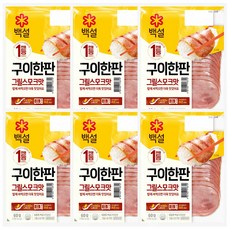 CJ 백설 구이 한판 그릴 스모크맛, 60g, 6개
