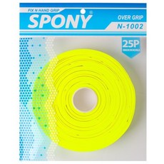 스포니 소프트핏 오버그립 25p, 네온옐로우, 25개