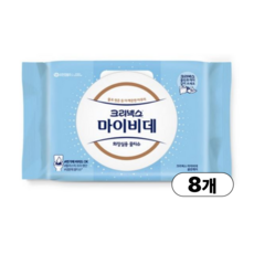 크리넥스 마이비데 클린케어 화장실용 물티슈 캡형 80매 X 8팩, 55g, 8개