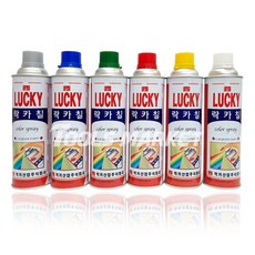 럭키산업 뿌리는 락카 스프레이 페인트 도색 코팅 유성 420ml, 분홍, 1개