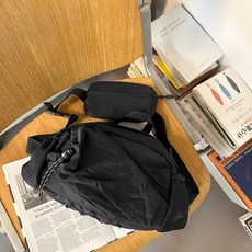 戶外徒步登山旅行斜挎包男女多功能腰包大容量輕便運動騎行雙肩包, 黑色【送小包】
