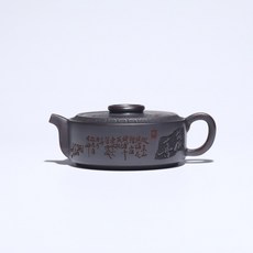 名家手工製作 宜興紫砂壺 古銅泥, 1個, 黑色